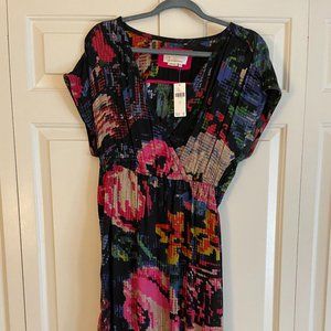 NWT Small by Anthropologie Floral Wrap Dress